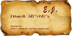 Ekhardt Járfás névjegykártya